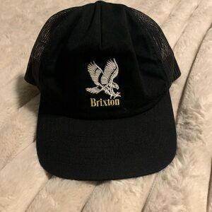 Brixton Black and White Trucker Cap